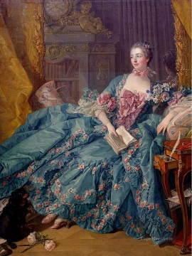  Francois Canvas - The Marquise de Pompadour Rococo Francois Boucher